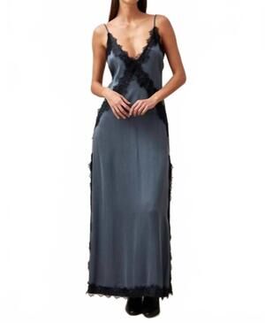 NEW ALOHAS afternoon maxi dress in blue gray